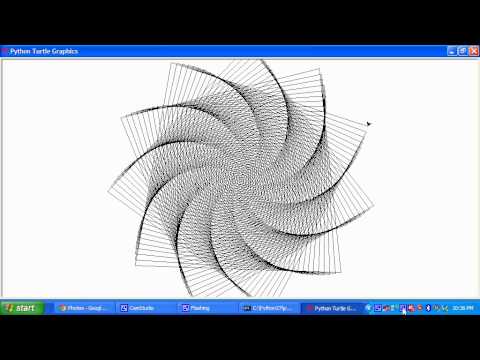 Python Turtle Graphics ( Spiral )