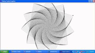 Python Turtle Graphics ( Spiral )