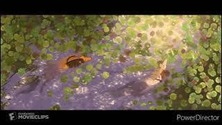 spirit swimming scene