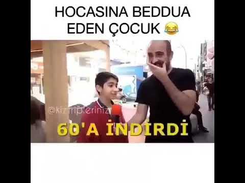 hocasına böyle beddua eden çocuk