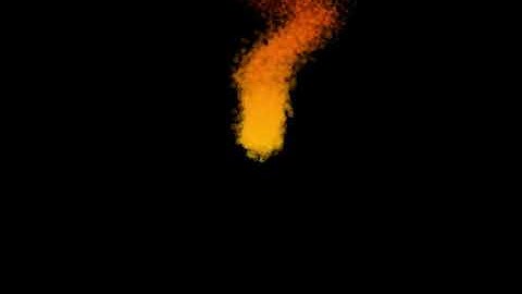 Fire Simulation with particle system - Normal with wind effect