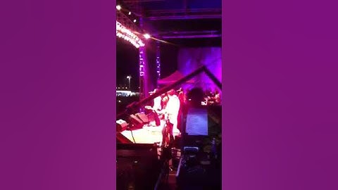 Ziggy Marley from monitor desk video Del Mar Race Track 08/31/14