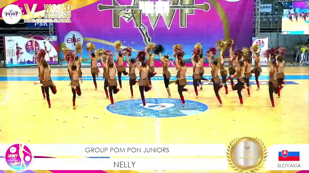MWF/ 🏆 WORLD 1st VICE CHAMPION 2023. 🏆GROUP POM PON JUNIORS/ NELLY-SK
