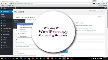 How To Work with WordPress 4.3 Formatting Shortcuts ?