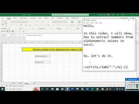 Extract numbers from