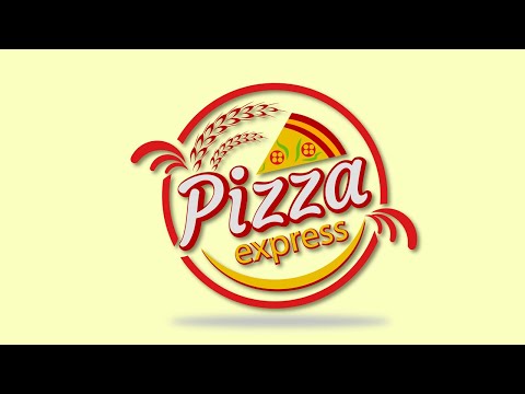 Pizza express logo design in adobe illustrator CC||food logo free vector||pizza logo||Rasheed RGD