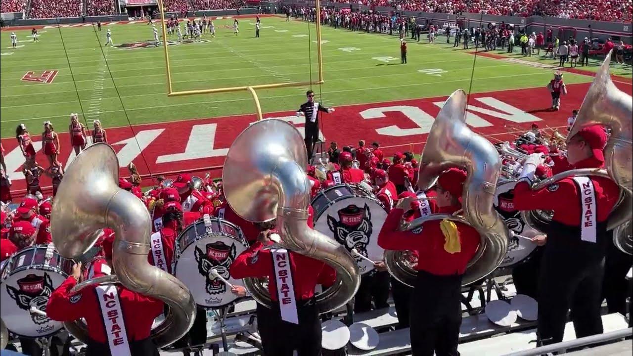 NC State Marching Band Stand Tunes First Half vs VMI 20230916 YouTube