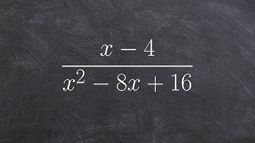 Factor the denominator to help you simplify a rational expression