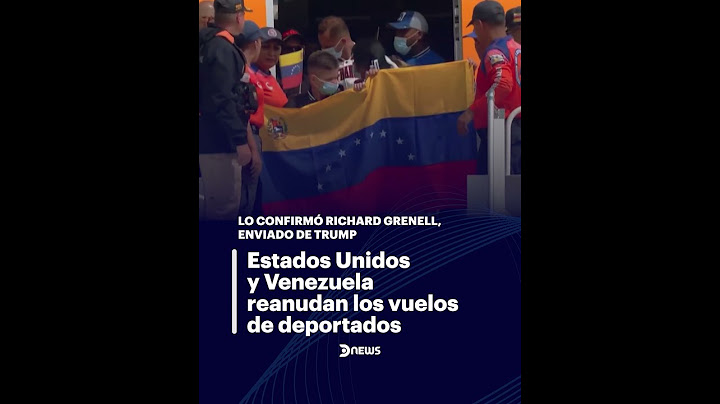 🚨 Se reanudan los vuelos de repatriación de ciudadanos venezolanos deportados desde Estados Unidos