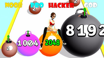 NOOB vs PRO vs HACKER vs GOD -Yoga Ball Run