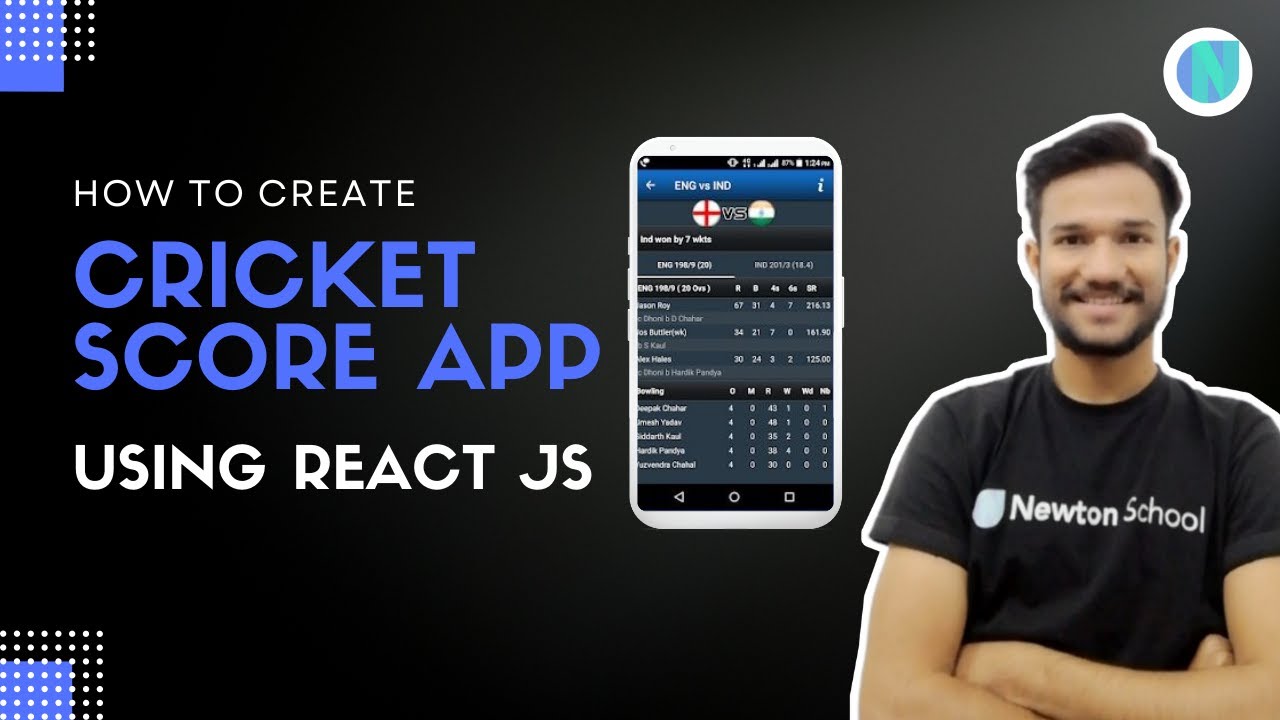 How To Create Live Cricket Score App Using React JS - Cricapi Example To Fetch Live Cricket Score