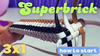 Learn How to Start the Wall (SuperBrick) Stitch MADE EASY 