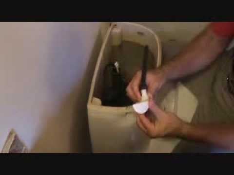 How to fix a sticking toilet handle...Part 1 - YouTube