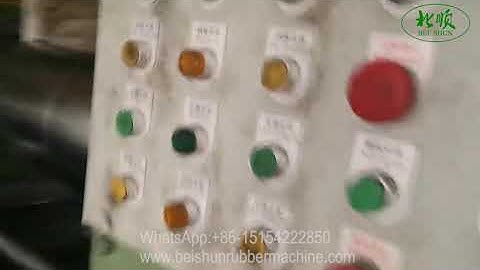 Rubber batch off cooling machine