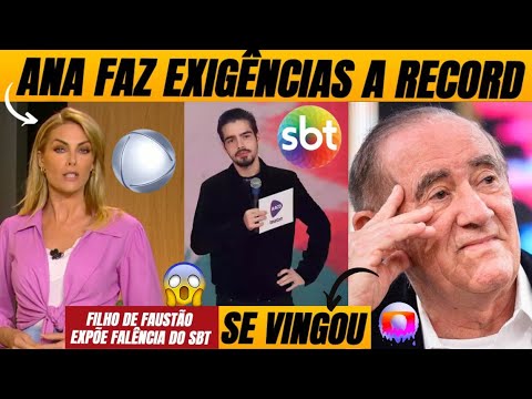 💣Ana faz exigências a Record após agress@o + Filho de Faustão expõe falência do SBT + Didi se vinga