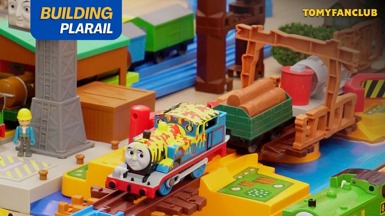 Thomas the Tank Engine Plarail Swirling Bridge And Cranky Deluxe