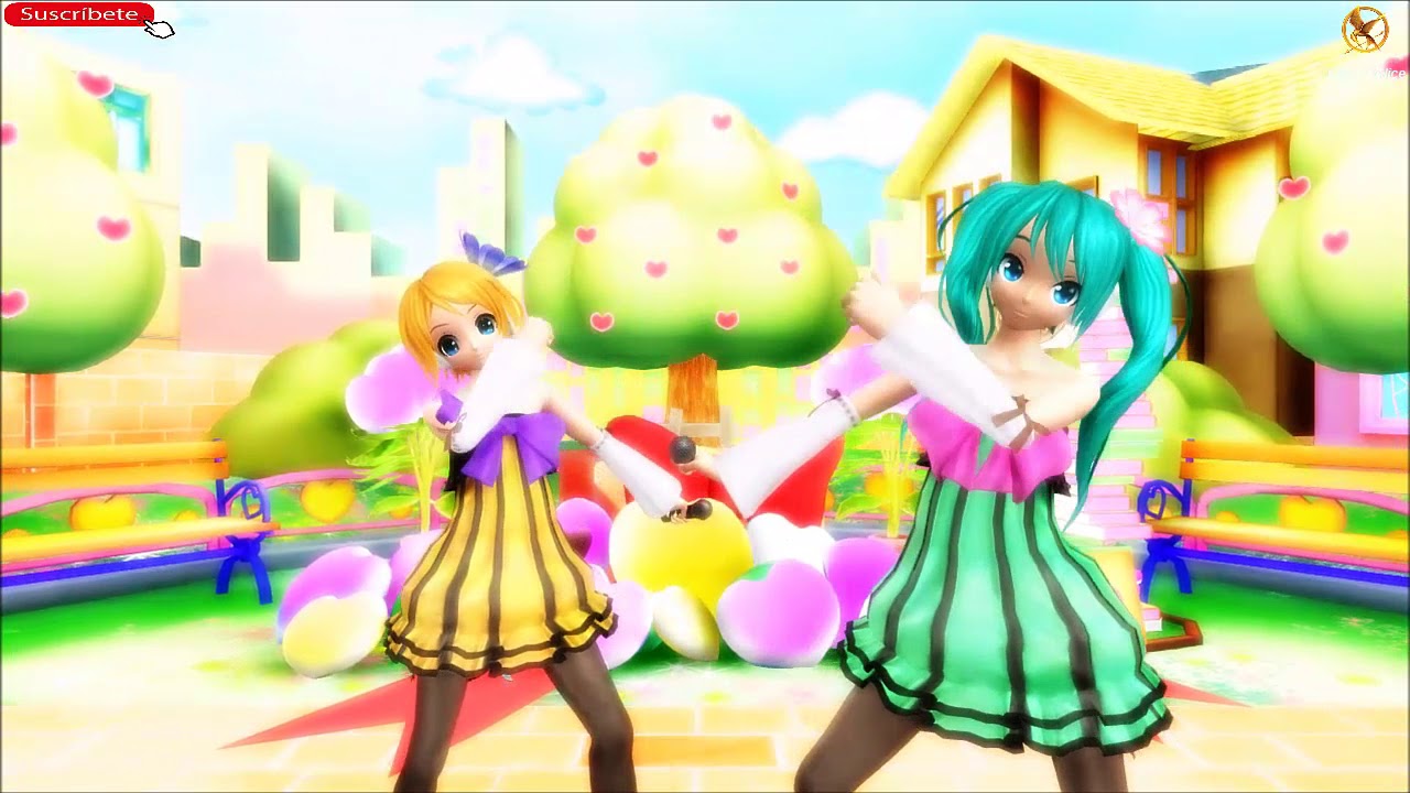 [MMD] Hatsune Miku, Kagamine Rin - Colorful x Melody - YouTube