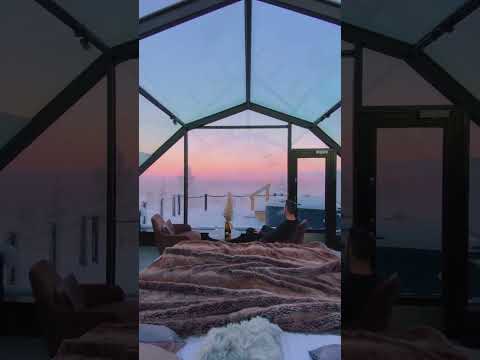 Spending The Night In A Glass Igloo - Would You Do This?