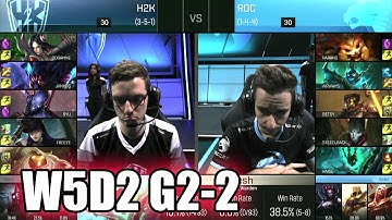 ROCCAT vs H2K Gaming | Game 2 S6 EU LCS Summer 2016 Week 5 Day 2 | ROC vs H2K G2 W5D2 1080p