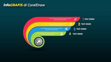 Cara membuat 4 Step Infografik Keren - Full Belajar Coreldraw