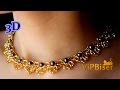 Beautiful beaded necklace. 3D tutorial