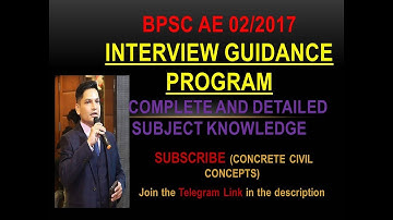 BPSC AE 02/2017 Interview Guidance Program to get final seat Complete and detailed subject knowledge