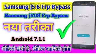 Samsung J5 6 Frp Bypass || Samsung j510f Frp Bypass