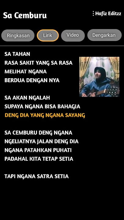 LAGU__sa tahan rasa sakit (official lirik lagu) sound virall