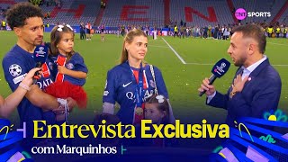 Thumbnail for MARQUINHOS E RAFINHA SE EMOCIONAM EM ENTREVISTA APÓS O TÍTULO DE CHAMPIONS DO PARIS SAINT-GERMAIN!