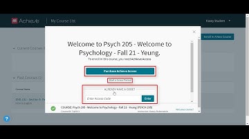 Student registration for Achieve via Blackboard