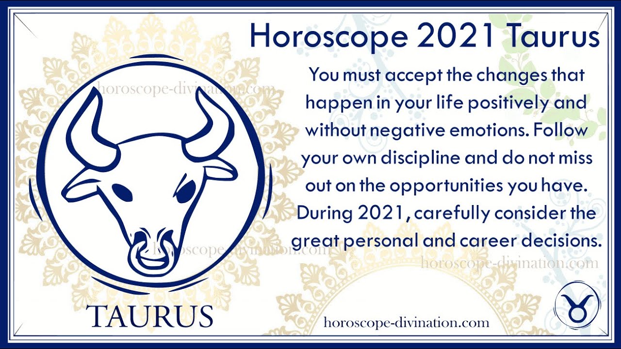 horoscope for taurus january 2 2021