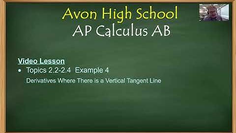 Avon High School - AP Calculus AB - Topics 2.2-2.4  - Example 4