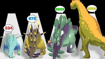 11Minutes satisfying gameplay|NOOB VS PRO VS HACKER VS GOD in Dino Run Dinosaur games