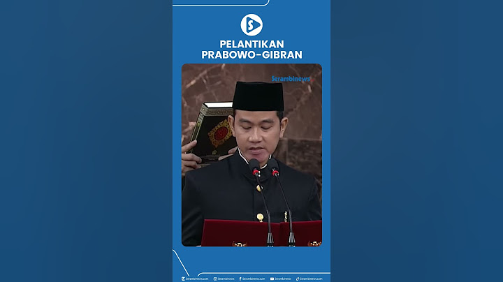 Presiden Wakil Presiden 2024 2029, Prabowo Gibran Resmi Dilantik