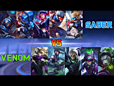 S.A.B.E.R VS V.E.N.O.M | MOBILE LEGENDS SABER VS VENOM 1 VS 1 FIGHT