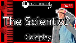 Video thumbnail of "The Scientist (LOWER -3) - Coldplay - Piano Karaoke Instrumental"