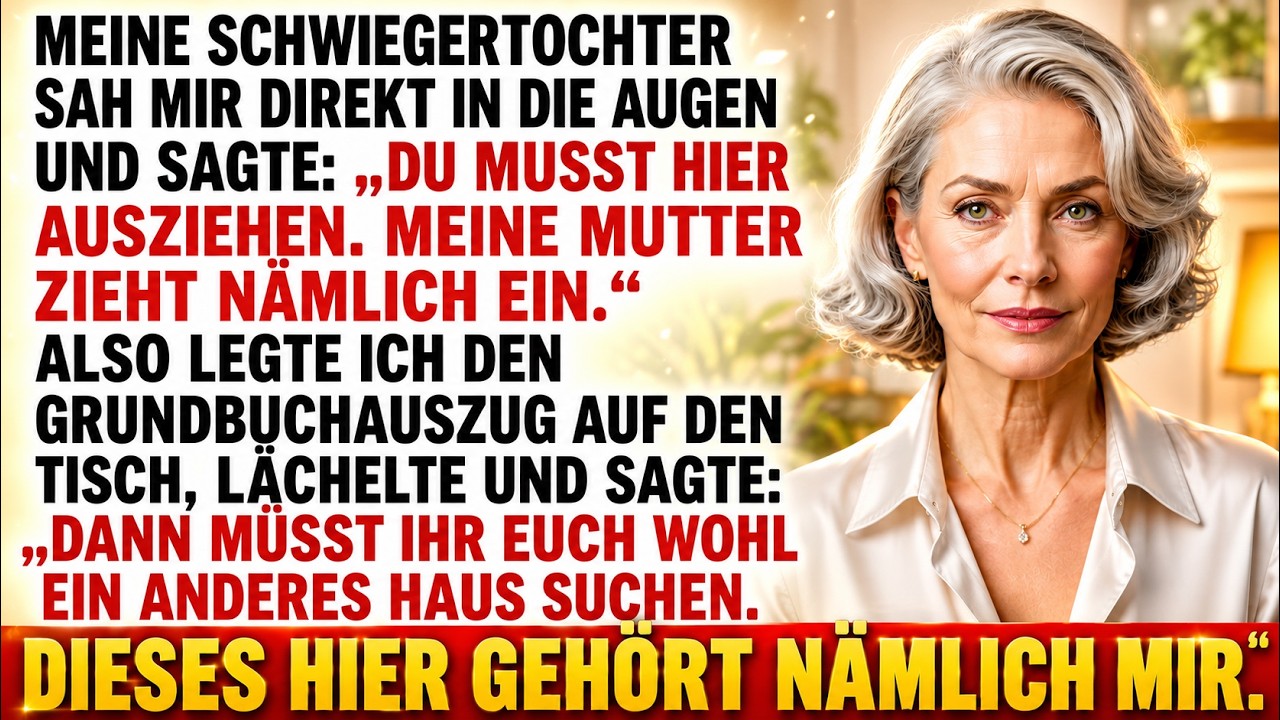 Ich stand an meiner Kücheninsel und wischte die Arbeitsplatte ab, als meine Schwiegertochter ihren Eiskaffee vor mich knallte und sagte: „Du musst hier ausziehen. Meine Mutter zieht nämlich ein.“...