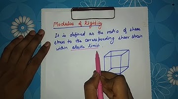 modulus of rigidity| shear modulus| SOM | strength of materials| stress and strain mechanical topic