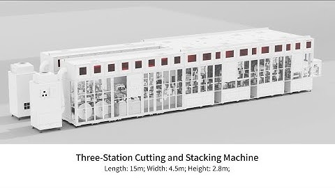 Three Station Cutting and Stacking Machine