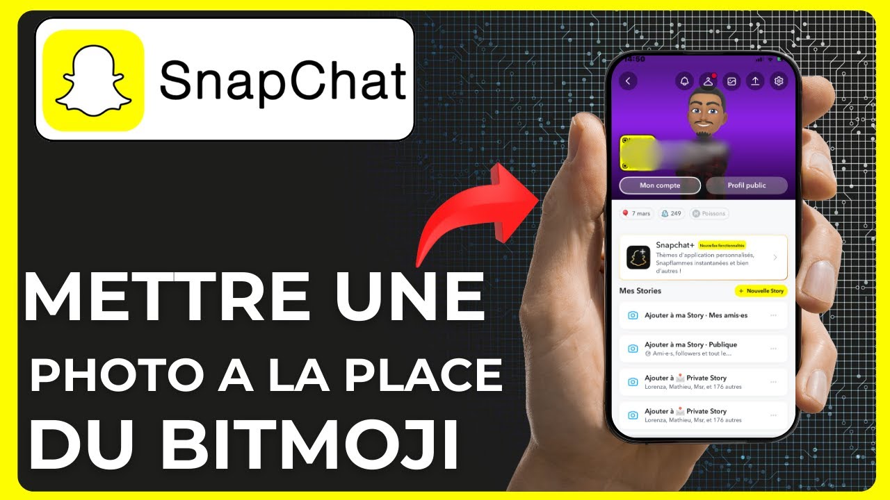 Comment Mettre Une Photo A La Place Du Bitmoji Sur Snap 2025 - YouTube