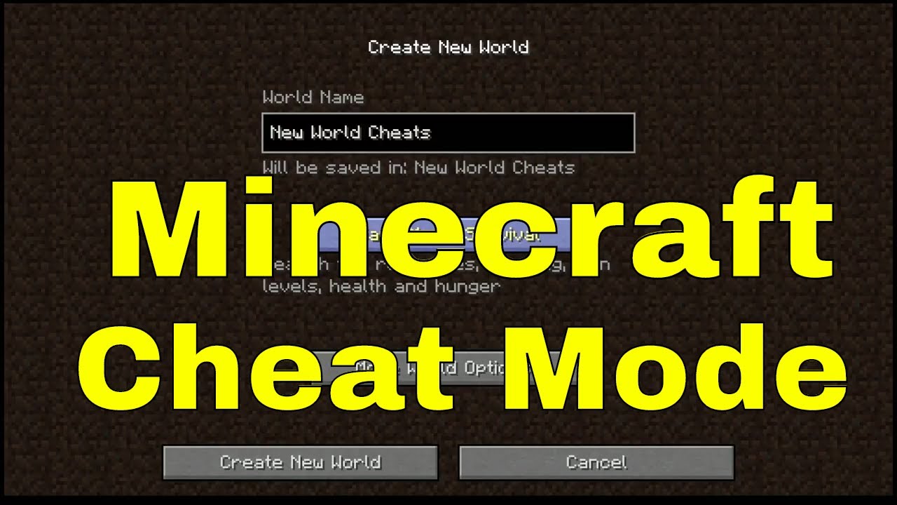 How to Turn on Cheats in Your Minecraft World