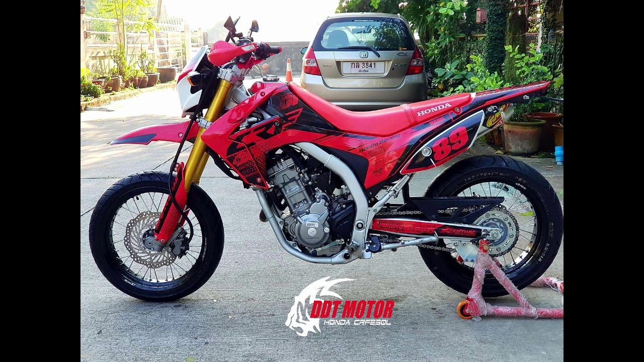 Crf250lแต ง Super Moto By Ddt Motor Youtube Crf250lแต ง Super Moto By Ddt Motor Youtube