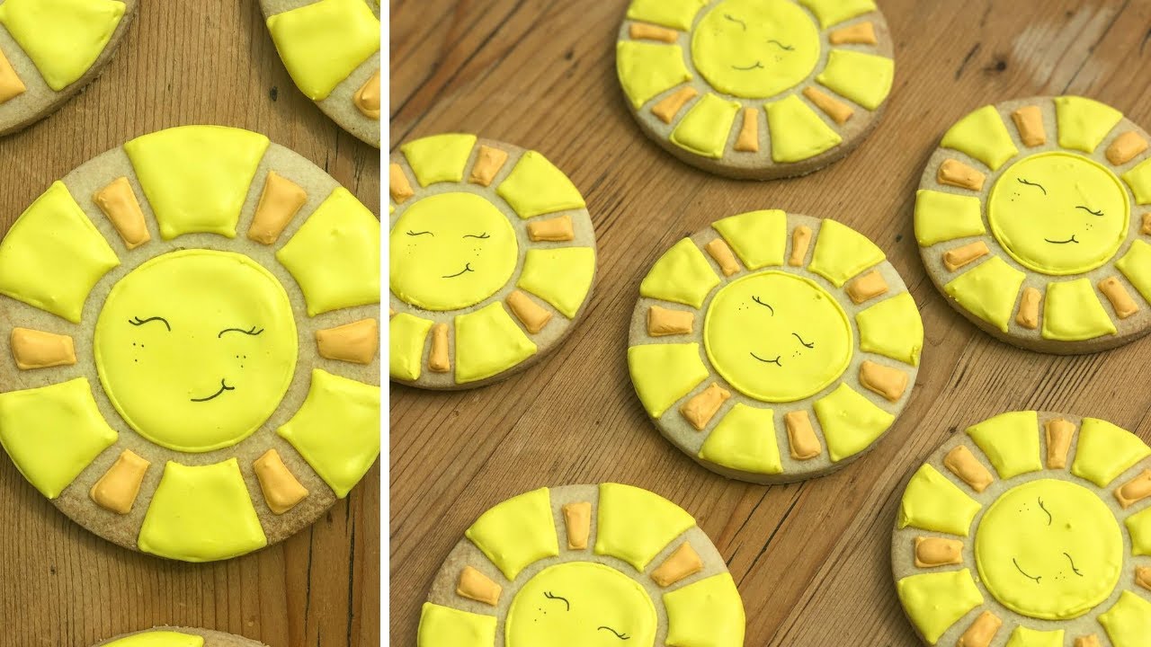 SUPER EASY SUMMER SUNSHINE COOKIES! | Royal Icing Cookie Decorating Tutorial
