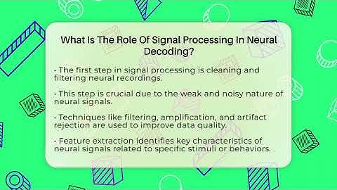 What Is The Role Of Signal Processing In Neural Decoding? - Neurotech Insight Pro