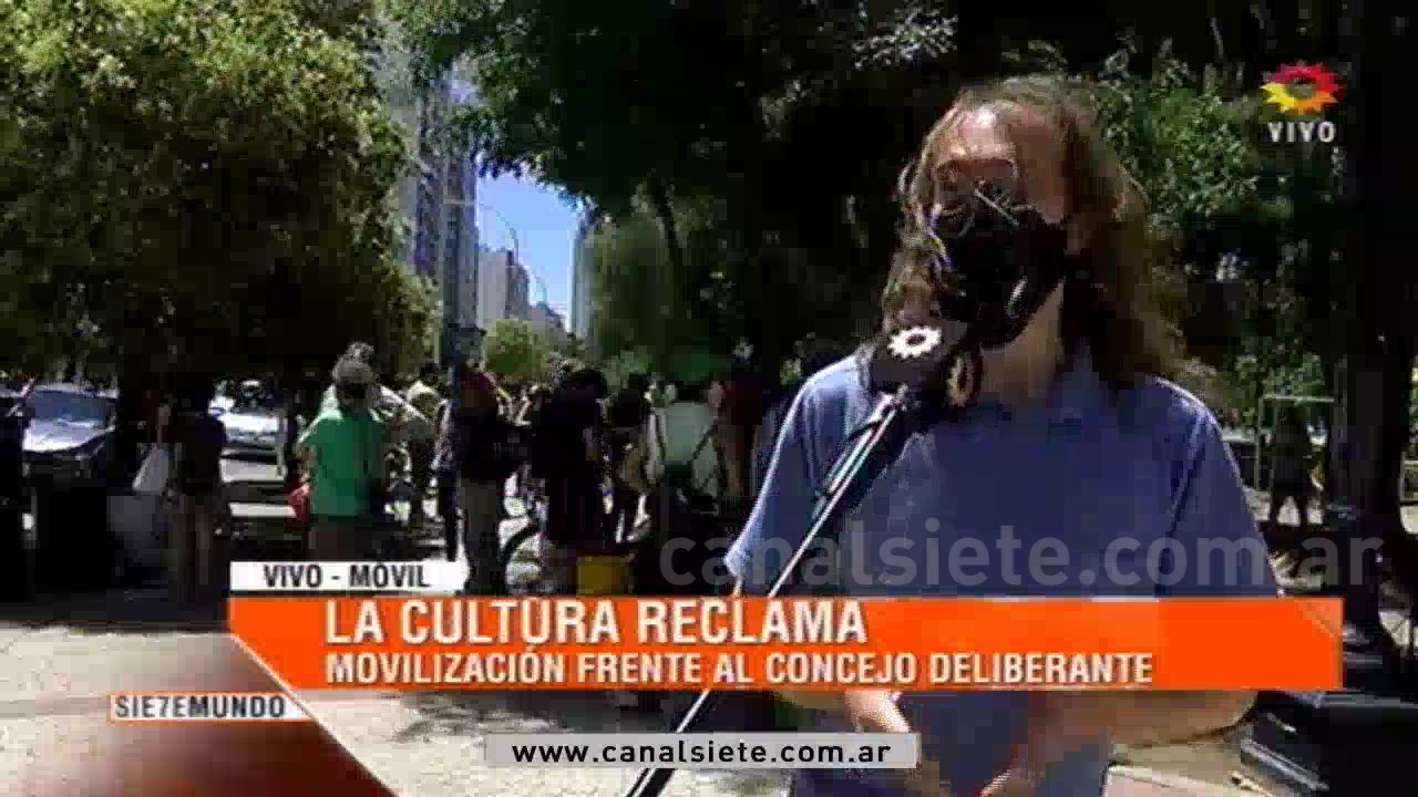 La cultura reclama. Movilización frente al Concejo Deliberante