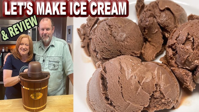 Fun Old-Fashioned Ice Cream Maker with A Boost