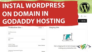 how to install wordpress on domain in godaddy hosting