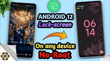 How to install Android 12 Lock-screen  on any device without Root   🤫 || EKBET