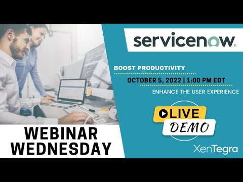 Webinar Wednesday with ServiceNow - Quickly Automate & Optimize Your Technology Service Operations Webinar Wednesday with ServiceNow - Quickly Automate & Optimize Your Technology Service Operations