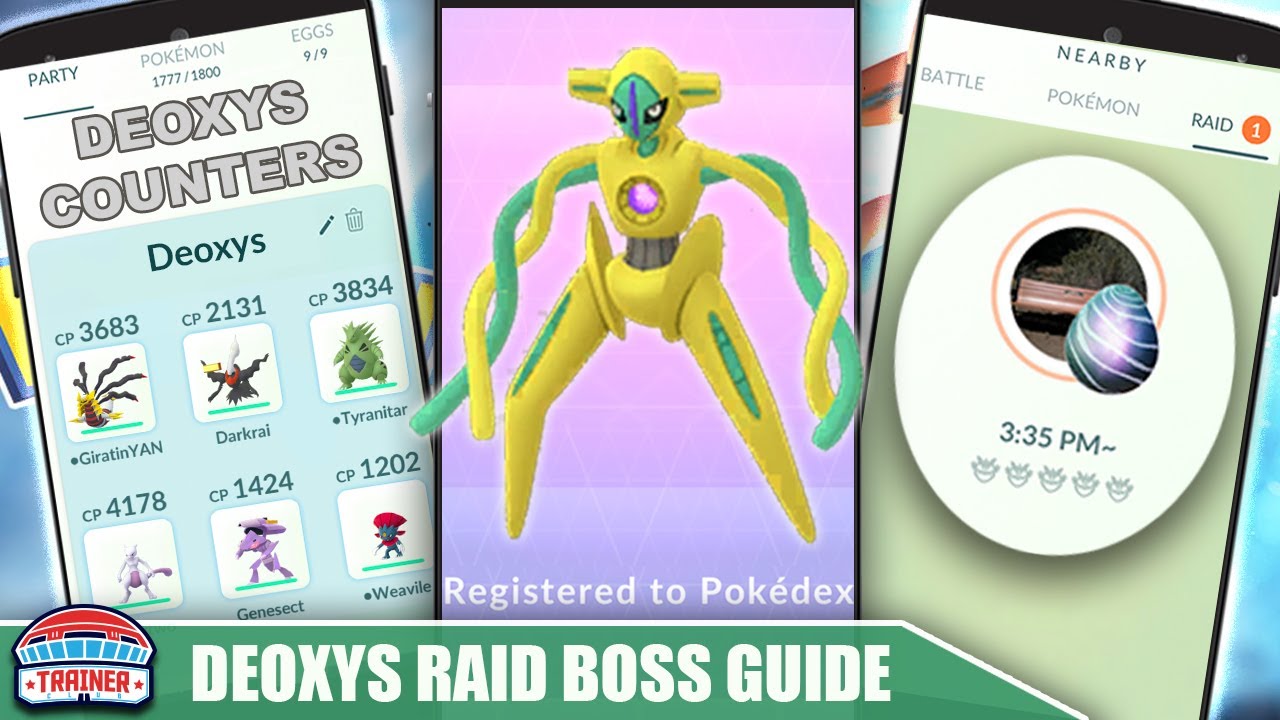 THE SHINY *DEOXYS* COUNTER GUIDE! 100 IVs, MOVESET & WEAKNESS - PSYCHIC RAID BOSS | Pokémon Go